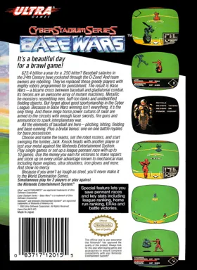 Cyber Stadium Series - Base Wars (USA) box cover back